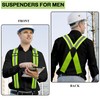 MELOTOUGH Reflective Safety Suspenders,Suspenders for Men,Industrial Strength Suspender for Jeans,Men