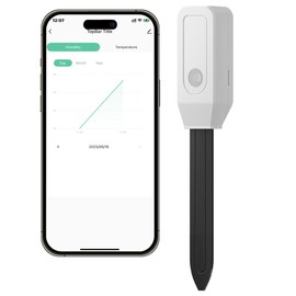 Acmerota Soil Moisture Meter Smart Wifi Soil Moisture Sensor Plant Water Monitor, Soild Hygrometer Sensor for Gardening Accurate Measure, Compatible with Smart Life APP & Alexa & Google Asistant