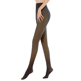 Jodimitty Tights Women's Thermal Leggings Plush Stockings Legs Fake Tights Thickened Fleece Leggings Opaque Fine Tights Pantyhose Plush Stockings, A-Black(Thick-300g)