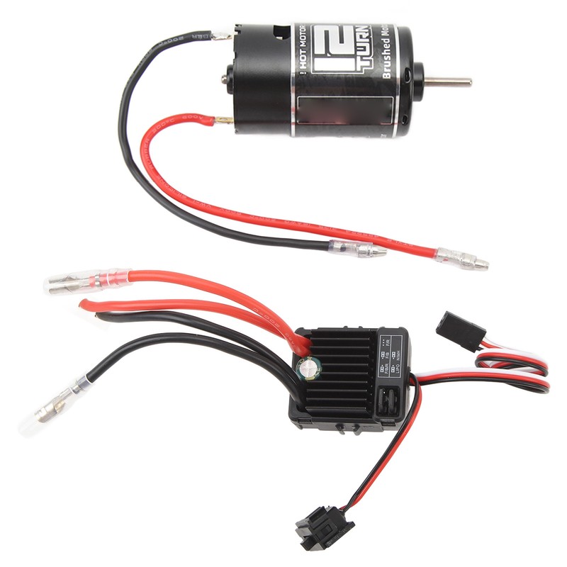 550 12T Brushed Motor with 60A Brushed ESC for ARRMA