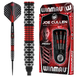WINMAU Joe Cullen 22 g Professional Softip Tungsten Darts with Flights and Stems (Waves)