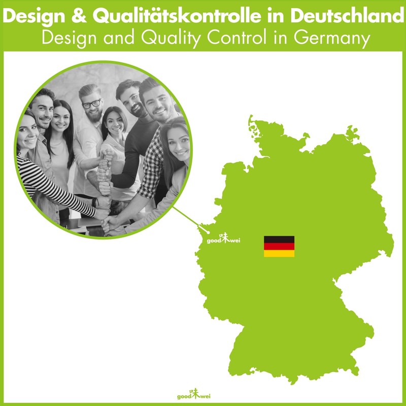 Goodwei Japanese Matcha Complete Set with High-Quality Tea Bowl (Akai,