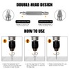 WUFANC 6 Piece Double Head Screw Extractor Set, Professional, Made