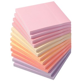 Mr. Pen- Sticky Notes, 3”x3”, 12 Pads, 600 Sheets, Colorful Sticky Notes 3x3, Sunset Sorbet
