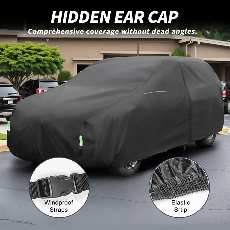 X AUTOHAUX Waterproof SUV Car Cover for SUV Length Up