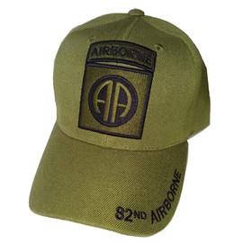 82nd Subdued Emblem (Emblem Only) Baseball Cap (Green)