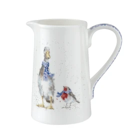 Portmeirion Home & Gifts Wrendale Jug (Duck & Robin), Bone China, Multi Coloured, 14.5 x 9.5 x 15 cm
