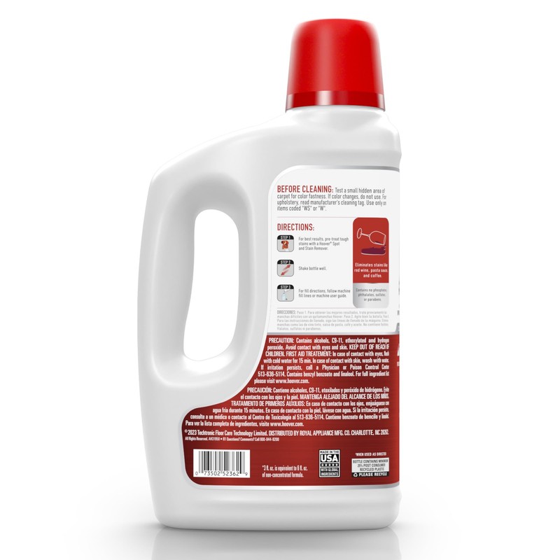 Hoover Oxy Carpet Cleaner Solution, 50 oz., Ocean Breeze Scent,