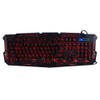 Wired 3 Color Backlit Gaming Crack Bilingual Keyboard with Multimedia