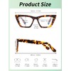 GLINDAR Cat Eye Blue Light Locking Glasses Vintage Narrow Square