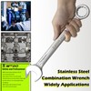 WEDO Stainless Steel Wrench Combination Open End 12 Points Box,