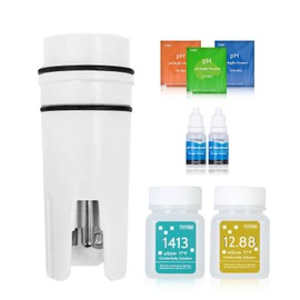 YINMIK YINMIK 4 in 1 pH Electrode with Calibration Solution EC 1413μS/cm and pH Storage Solution