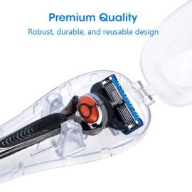 Nincha Manual Razor Travel Case Portable Plastic Manual Razor Trimmer Protector Transparent