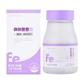 Happytory Children Kids Infant Baby Elementary School Student Iron Supplement Iton Ten Chew 1box / 해피토리 어린이 키즈 유아 아기 초등학생 철분제 아이튼튼츄 1box