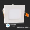 V-TAC LED Recessed Panel Rectangular with Aluminum Frame 18 W,