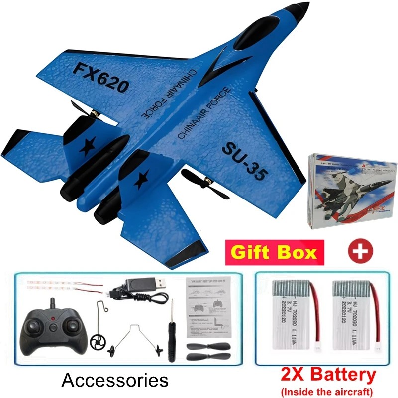 SU35 RC Foam Airplane for Outdoor Flying – 2.4GHz Remote