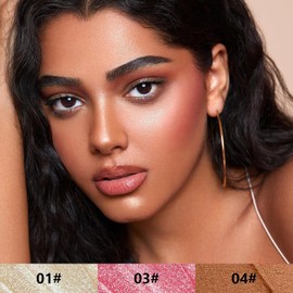 3PCS Contouring Stick 3 Colors, Highlighter, Bronzer, Cheek, Non-stick, Water Resistant Contouring Stick Easily Contours and Brightens Your Faces (#A Set)