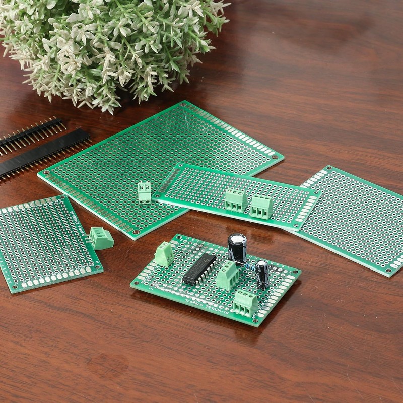 RUNCCI-YUN 48 Pieces PCB Board Kits Hole Grid Board Kit