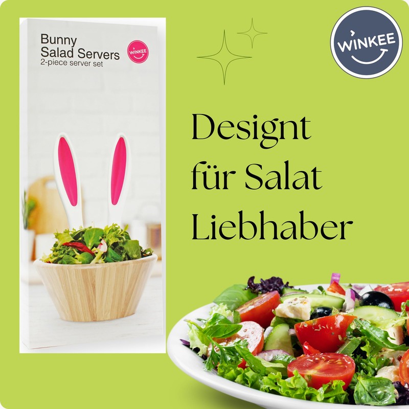 Winkee - Rabbit Ears Salad Servers I Rabbit Ears in
