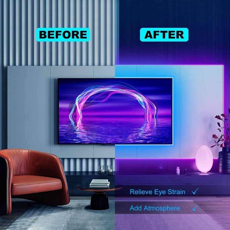 Hoobabuy LED TV Backlight, LED Strip 3 Metres, Suitable for