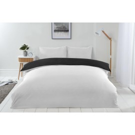 Emma Barclay Lyla Reversible Duvet Set in Black/White - Single