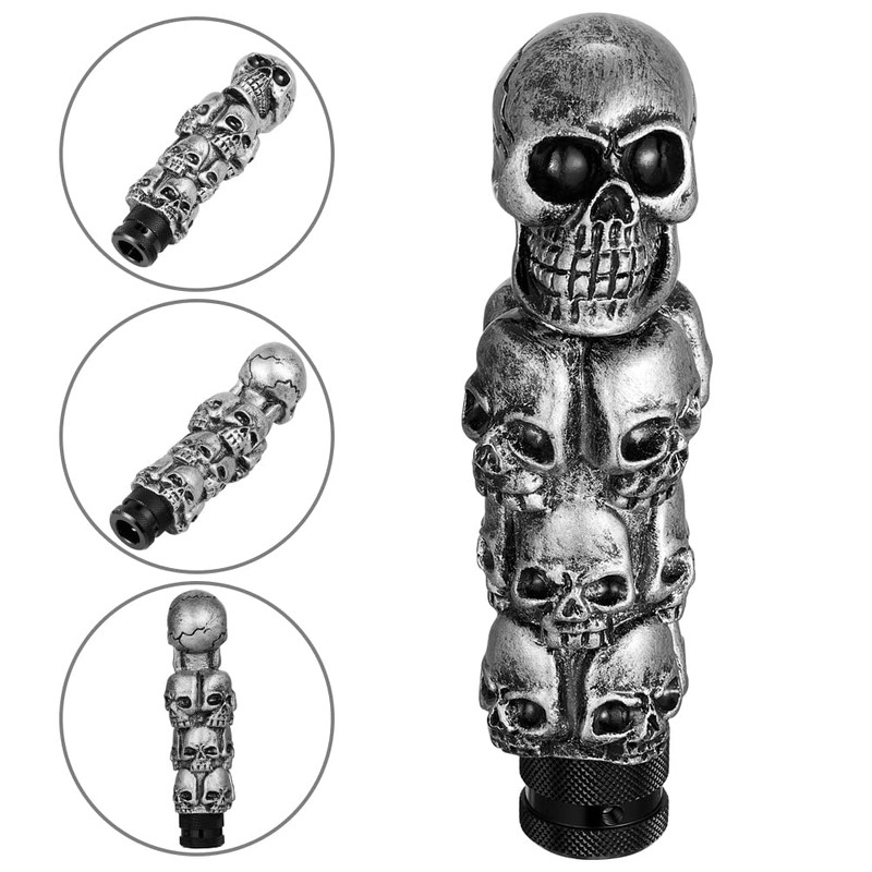 XhuangTech Skull Shifter Knobs,Auto Gear Stick Shift Knob,Skull Gear Lever