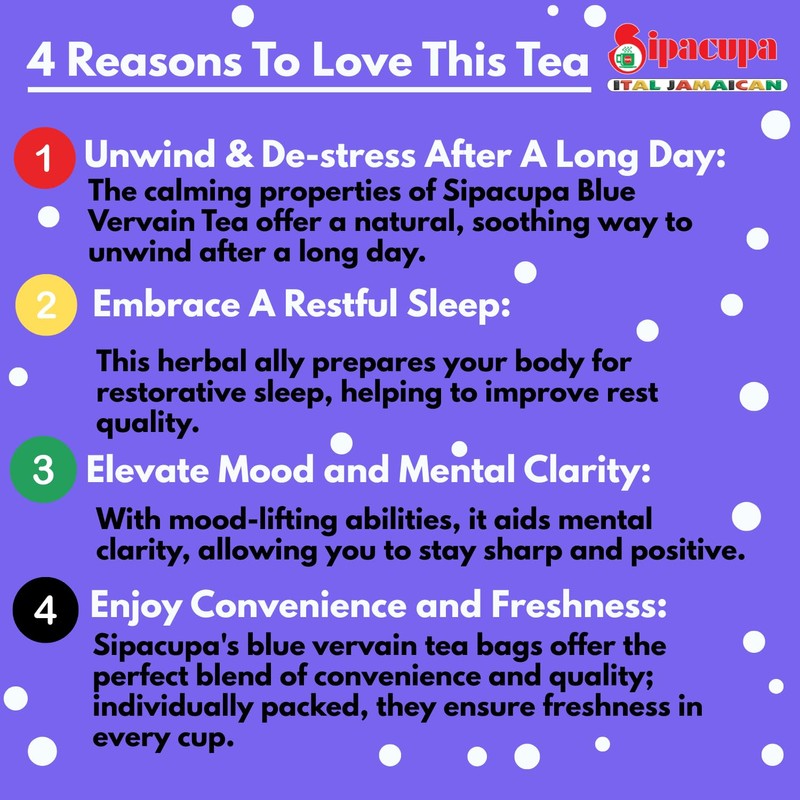 Sipacupa Blue Vervain Tea Bags - 2pk Herbal Tea for
