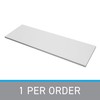 SSWBasics Laminated White Melamine Shelf Board, 36”L x 12”W, Durable