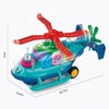 Transparent Gear Airplane Toy - Electric Omni-Directional Design, Vibrant Lights,