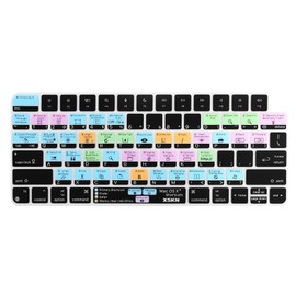 XSKN Shortcut and Language seriers Silicone Keyboard Cover Skin for 2021 New M1 Chip iMac Magic Keyboard with Touch ID A2449 with Lock Key A2450 Without Numeric keypad (US Version macOS OS X) K-379