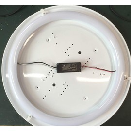 AMATRON ETL Listed 16" T9 LED Circline 24W 4100K Cool White Frosted Lens with Non-Dimmable External Powder Driver to Replace 40W 16 inch Fluoresecent Circline Bulb