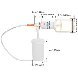 Phlegm Sucker Manual Suction Pump Device Respiratory Suction Device Manual Sputum Aspiratorfor Home Elderly (Type A)