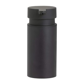 Tiger Noon Large Wall Mounted Soap Dispenser Stainless Steel Black with Removable Tray W5.5 x H12.9 x D10.1cm
