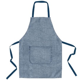 lepni.me Premium Cooking Aprons | Cooking Baking Grilling for Home and Restaurant | Aprons with Double Pocket for Men and Women | Kitchen Apron (Adjustable Organic Blue Empty)