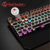 Typewriter Mechanical Gaming Keyboard and Mouse Combo, Retro Punk Round