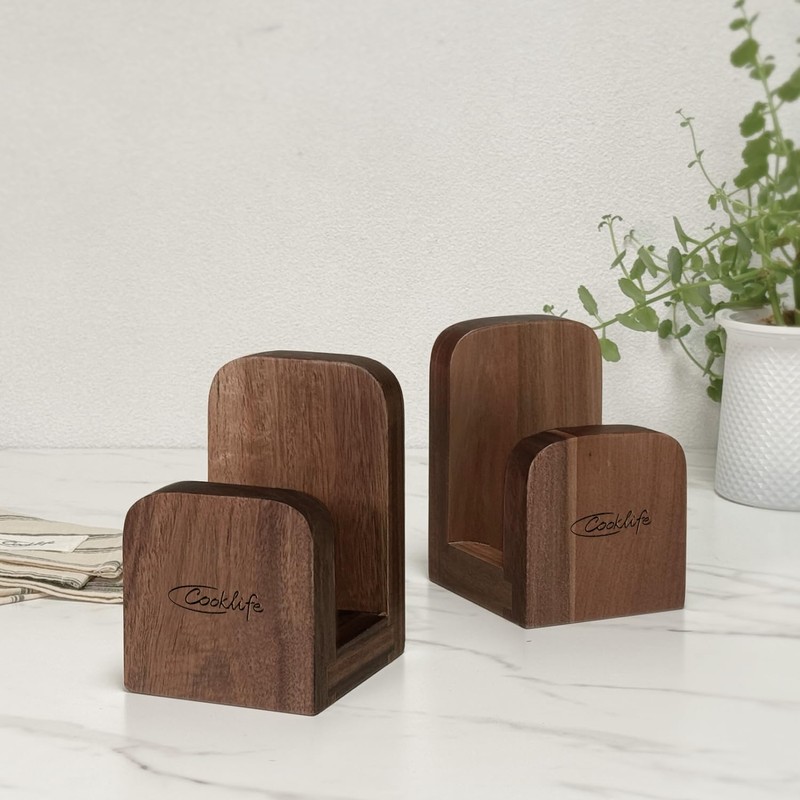 COOKLIFE Pots and Pans Organizer under Cabinet, Wooden Pot Lids