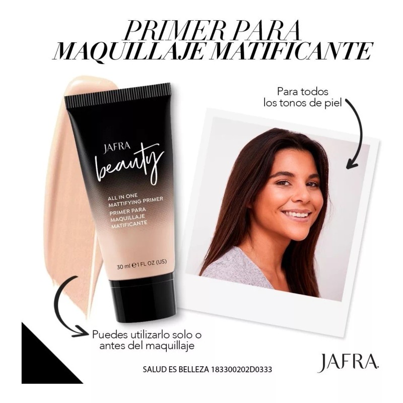 Jafra Primer Para Maquillaje Matificante Jafra + Envio Gratis