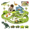 Pista De Juguetes De Dinosaurios De 279 Piezas Para Niños