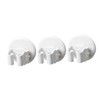 Ipetboom 3pcs Wall Mounted Broom Holder Mop Clamp Slip Clips