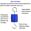 AMAURAS Glass Ant Moat for Bird Feeders (Blue)