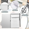 2 Pieces Metal Pocket Notebook with Pen and Refillable Paper,