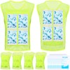 Geyoga 4 Pcs Cooling Ice Vests with 32 Ice Packs