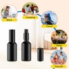 BOSMIOW 6 Pieces 50ml/1.7oz Black Empty Glass Essential Oil Pump