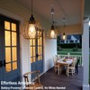 Hanging Pendant Lights, Battery Operated Outdoor Chandelier with Warm White