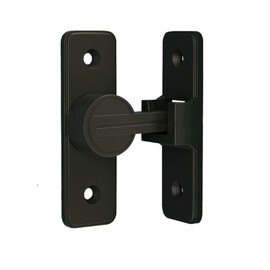 Betensh Sliding Door Lock 90 Degree Flip Door Lock Screw Barn Door Right Angle Lock Deadbolt Cam Lock Black