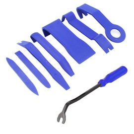 Gebildet 6pcs Car Trim Stainless Steel Removal Tool, Car Interior Door Audio Radio Panel Dashboard Strong Removal Kit, Heavy Duty