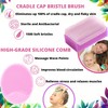 Cradle Cap Brush and Comb Set - Baby Sponge for