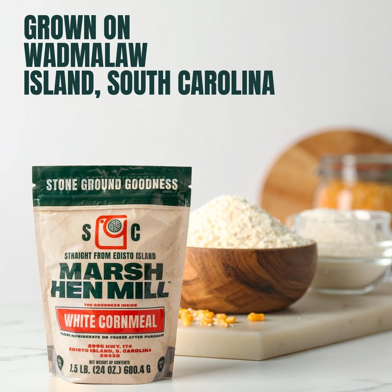 Marsh Hen Mill Stone Ground White Cornmeal | Heirloom Corn