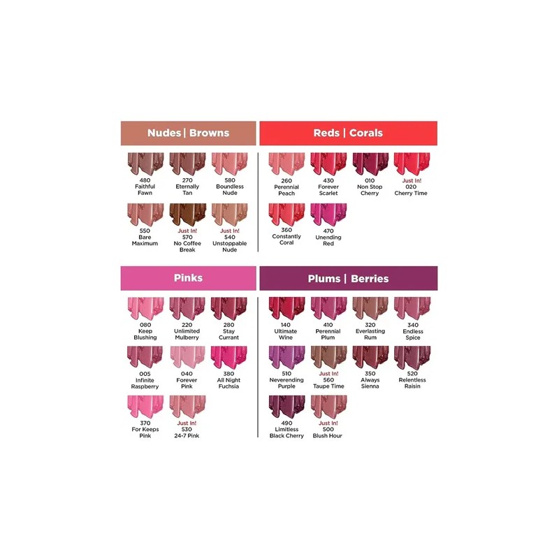 Labial Líquido Cs Overtime Lipcolor Tono Black Cherry Acabado Gloss