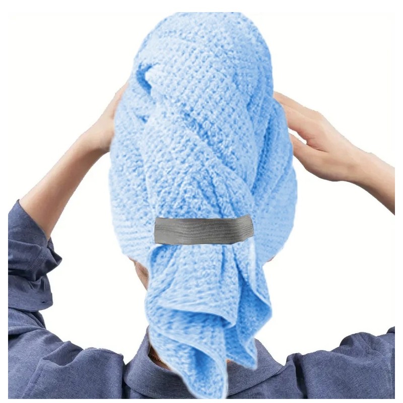 Microfiber Hair Towel Wrap – Extra-Large Quick-Dry Hair Turban with